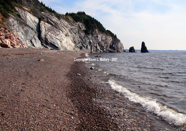25 - Scenic View of Rocky Cliffs From the Beach - Acadian Coast, Cape Breton 25 - Scenic View of Rocky Cliffs From the Beach - Acadian Coast, Cape Breton