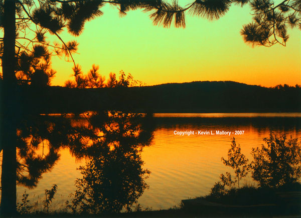 51 - Sunset on the Madawaska River at the Red Deer Lodge, Ont 51 - Sunset on the Madawaska River at the Red Deer Lodge, Ont