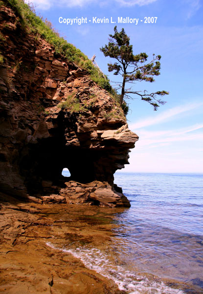 11 - Indian Head Rock Formation on the Acadian Coast - New Brunswick 11 - Indian Head Rock Formation on the Acadian Coast - New Brunswick